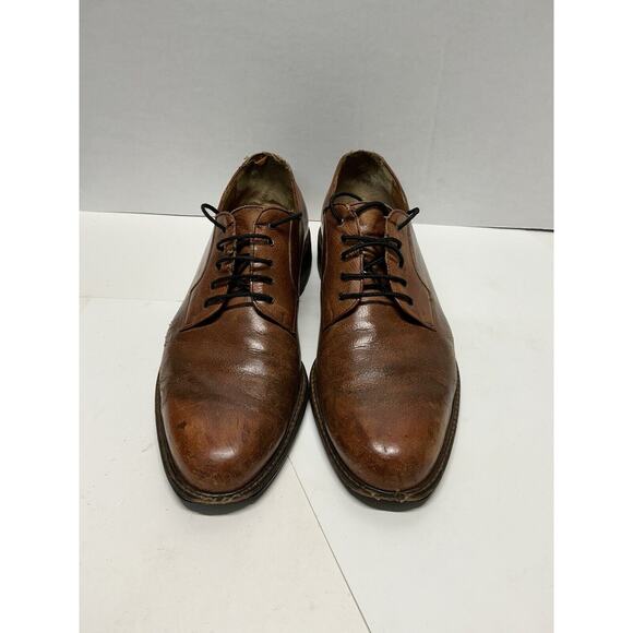 Salvatore Ferragamo Dress Shoes Men\'s Size 13 B Brown Leather Oxfords main image 5